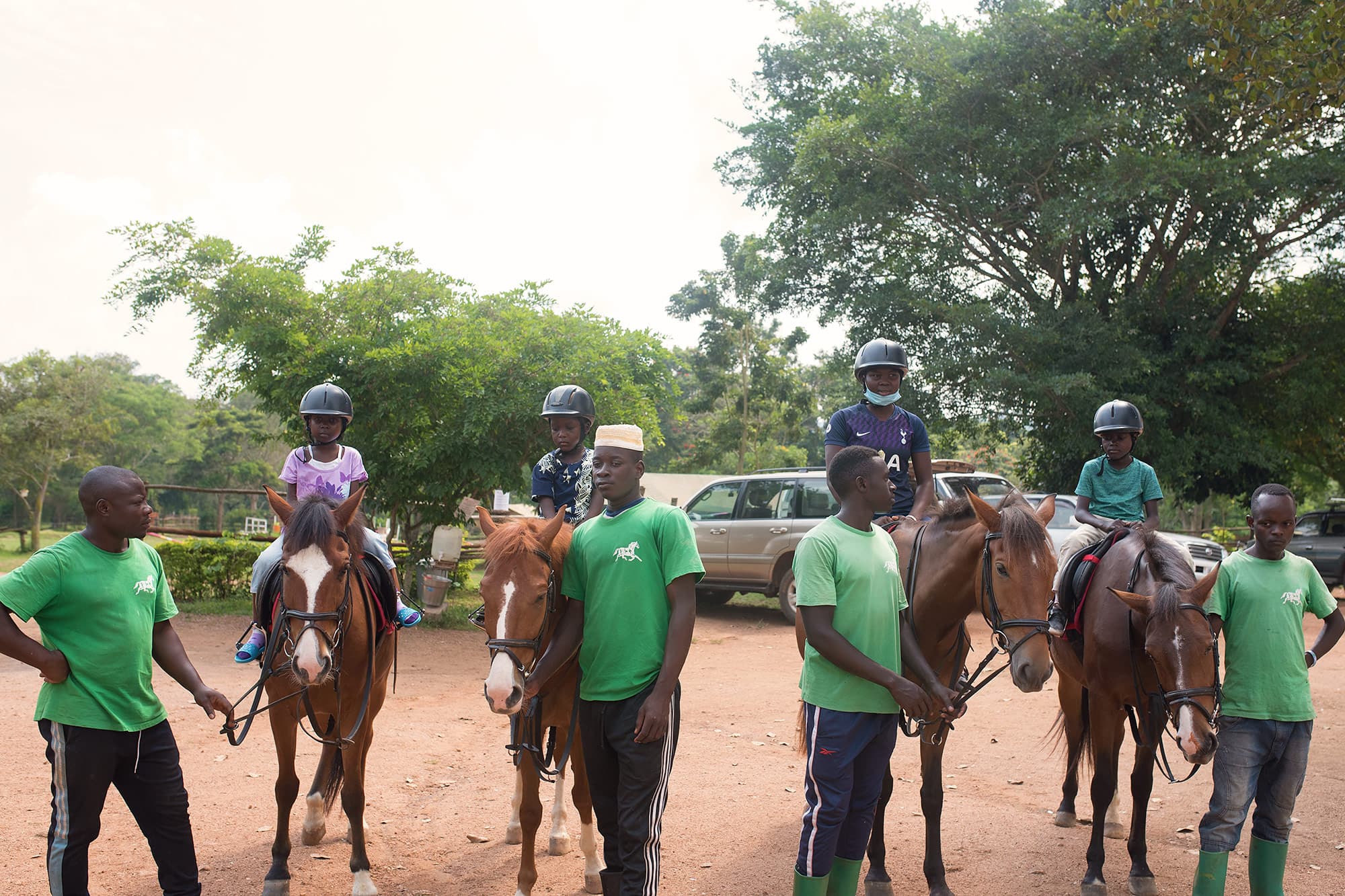 bcf guests on horses.